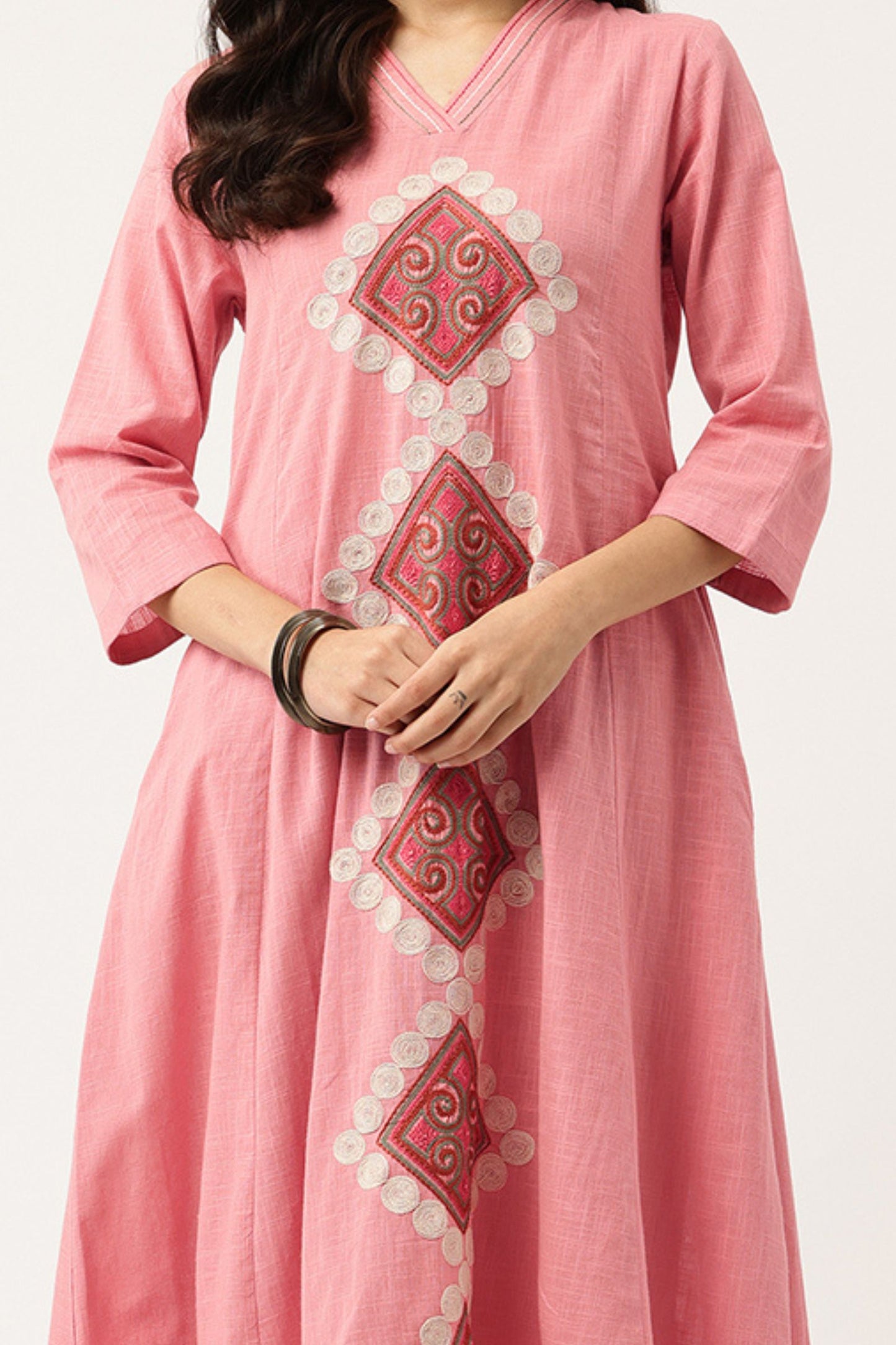 πΈ Rose Grace Embroidered Co-Ord Set β Timeless Elegance in Pink πΈ