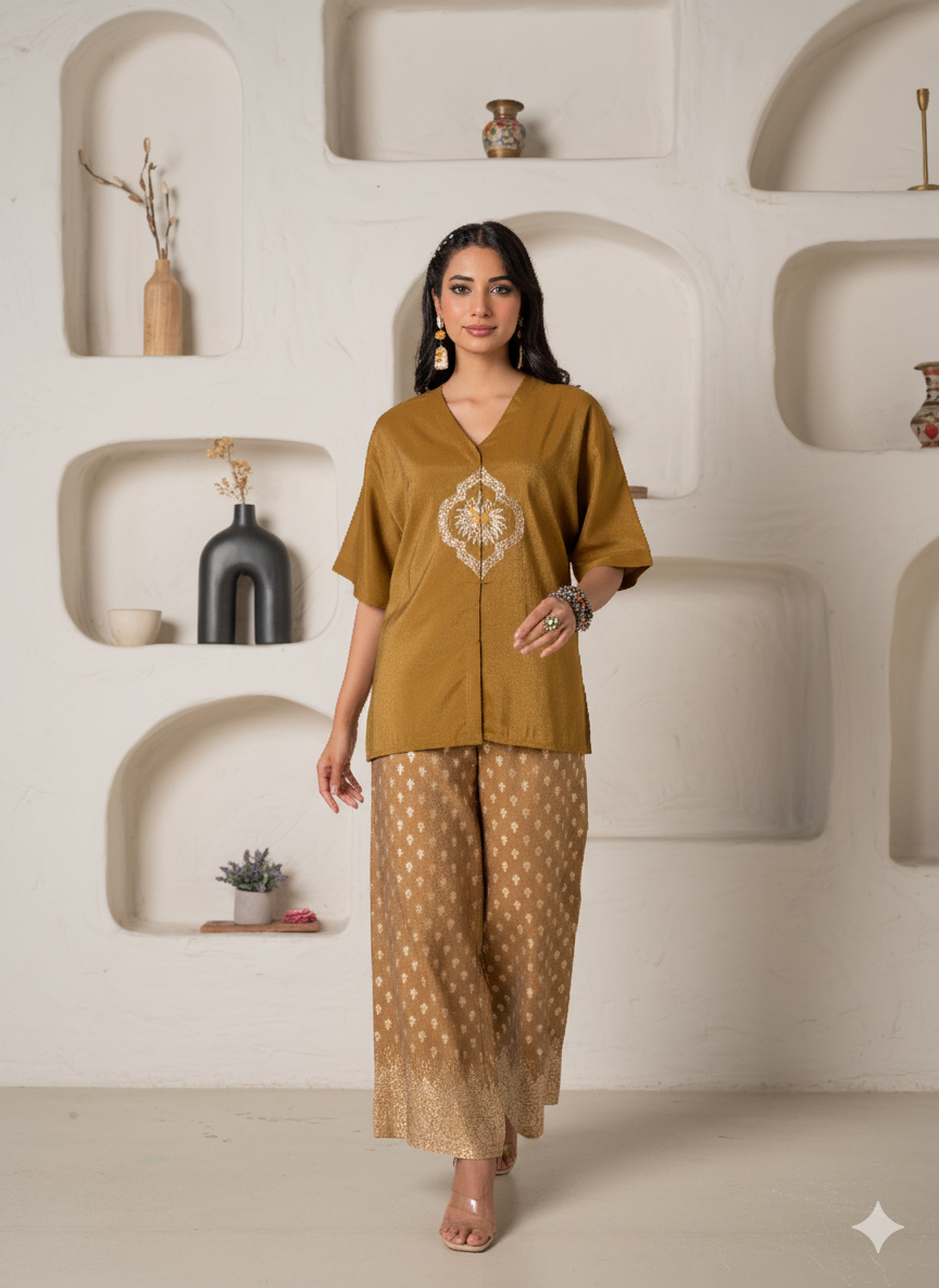 πΌ Mustard Majesty Co-Ord Set β A Blend of Tradition & Modern Grace