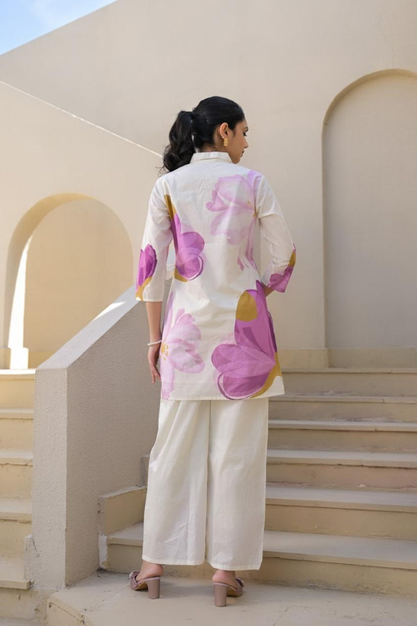 Lavender Bloom Floral Co-ord Set πΈπ | Stylish & Comfortable Cotton Blend Set for Women