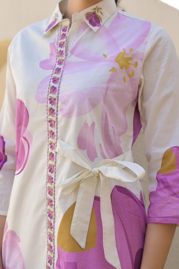 Lavender Bloom Floral Co-ord Set πΈπ | Stylish & Comfortable Cotton Blend Set for Women