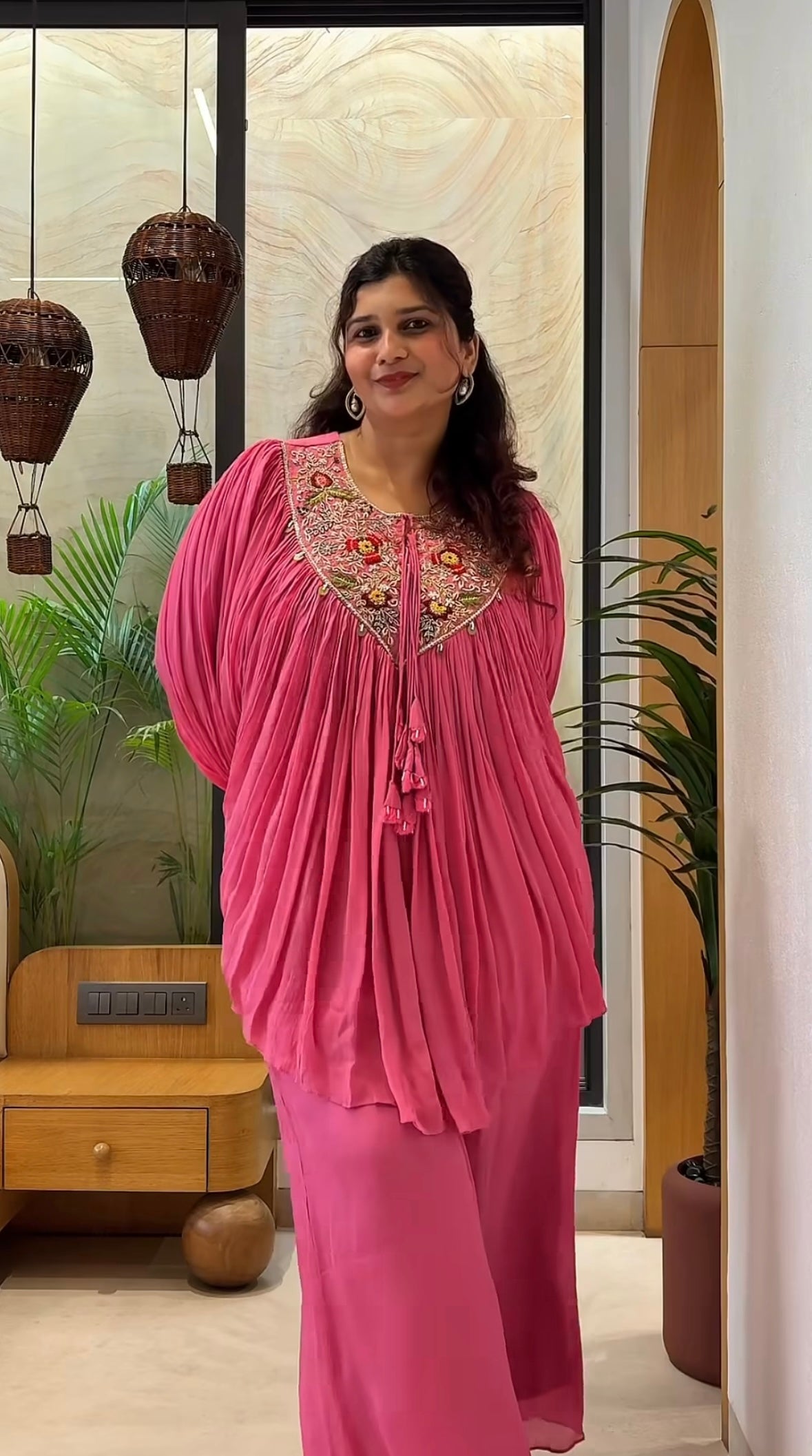 Elegant Indo-Western Embroidered Dress Perfect for Parties & Special Occasions