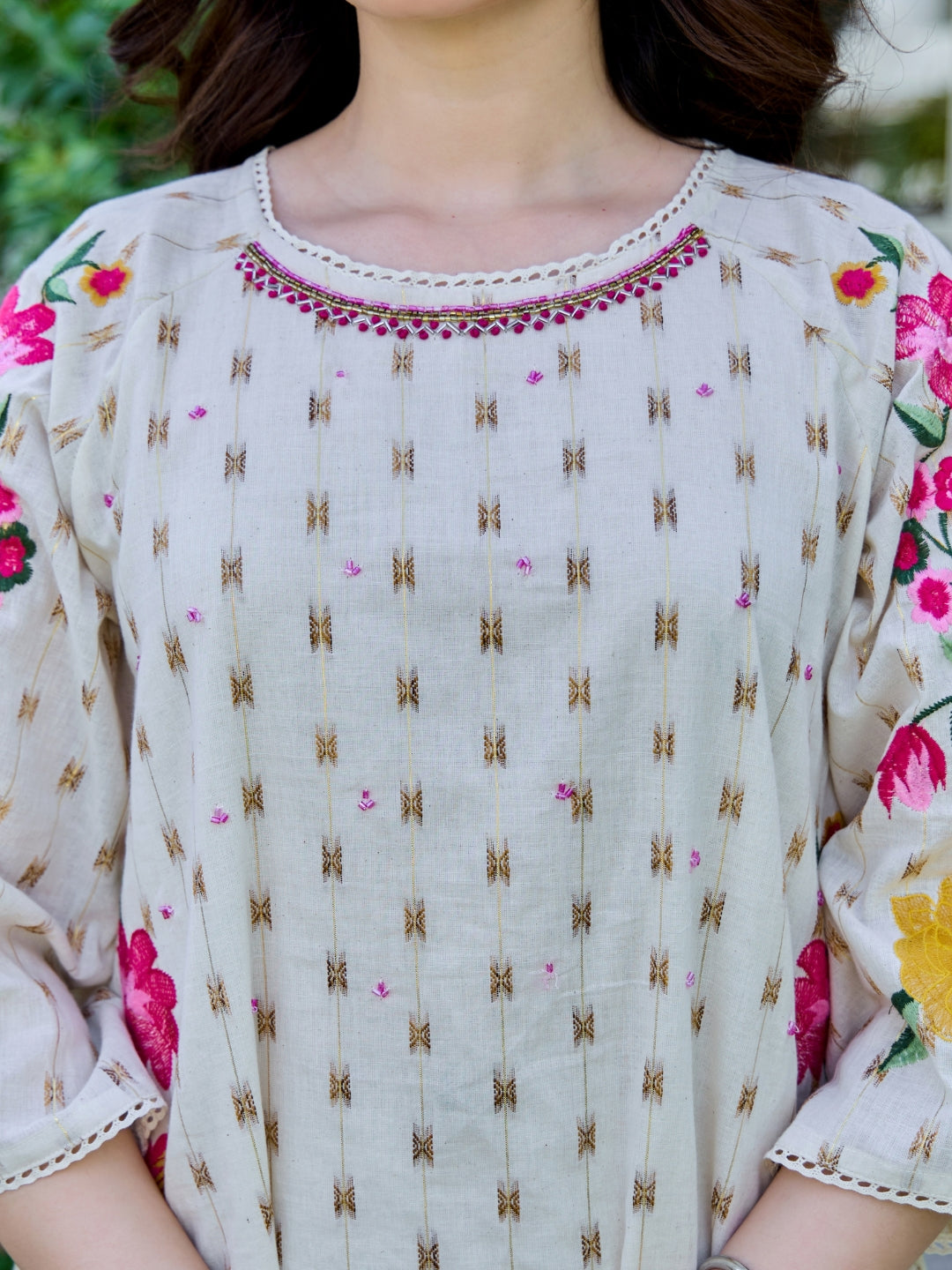 Summer Premium Cotton Embroidered Co-Ord Stylish & Comfortable