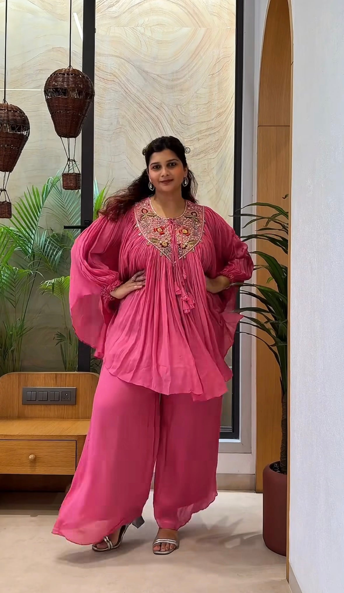 Elegant Indo-Western Embroidered Dress Perfect for Parties & Special Occasions
