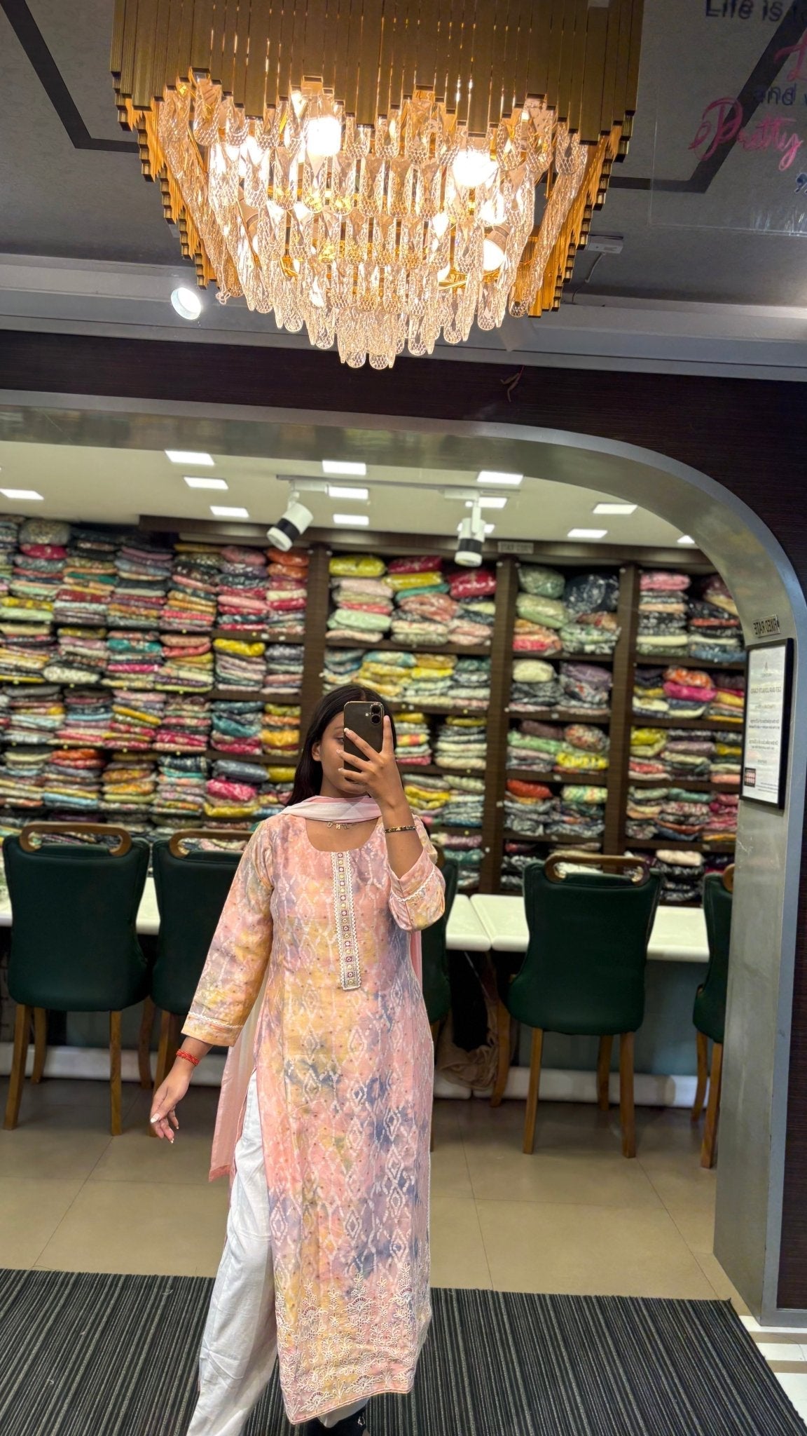 Adorable Baby Pink Printed Suit Set - Anusheet Fashion
