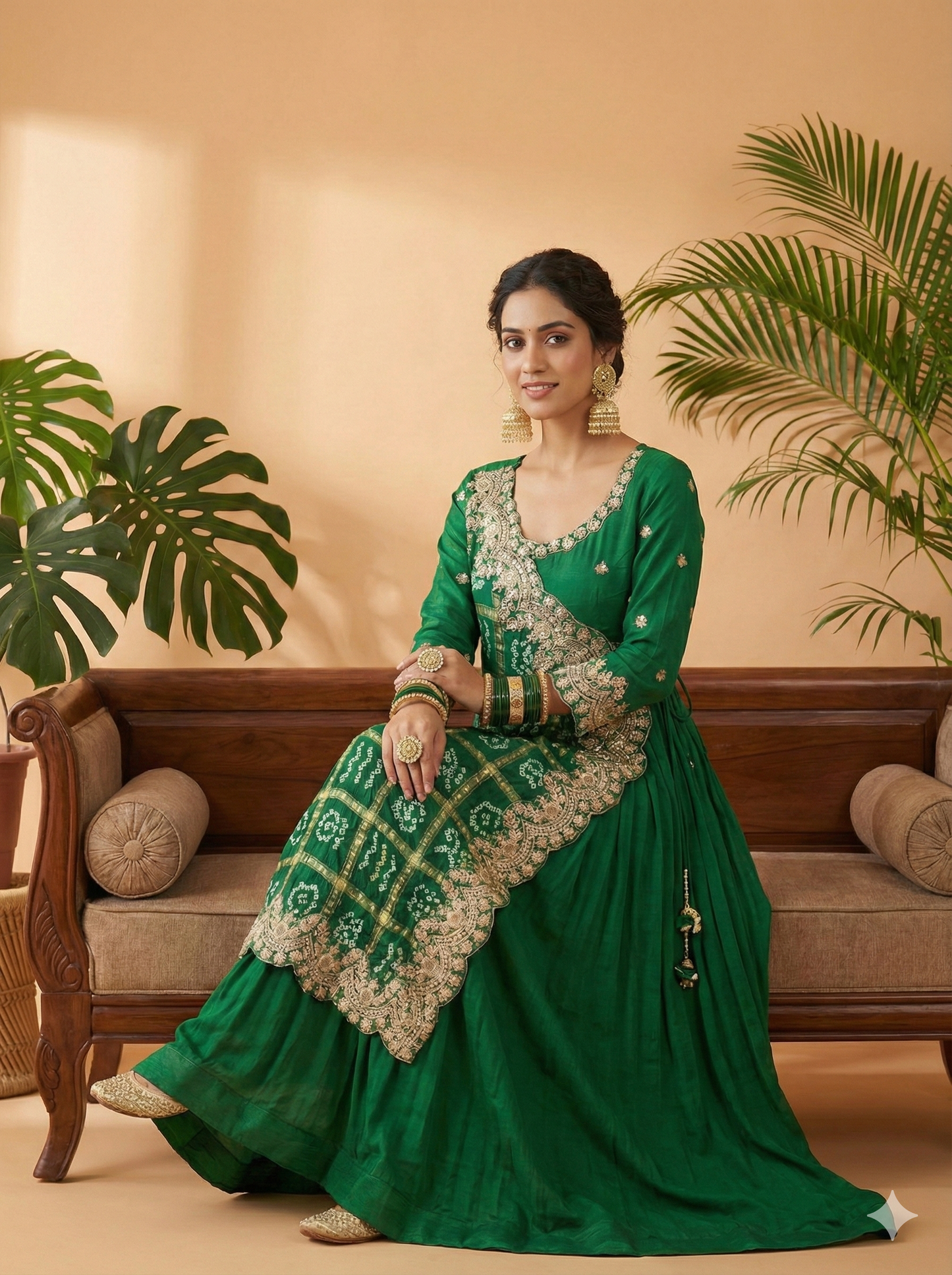 Munawar Sultana Embroidered Anarkali Kurta