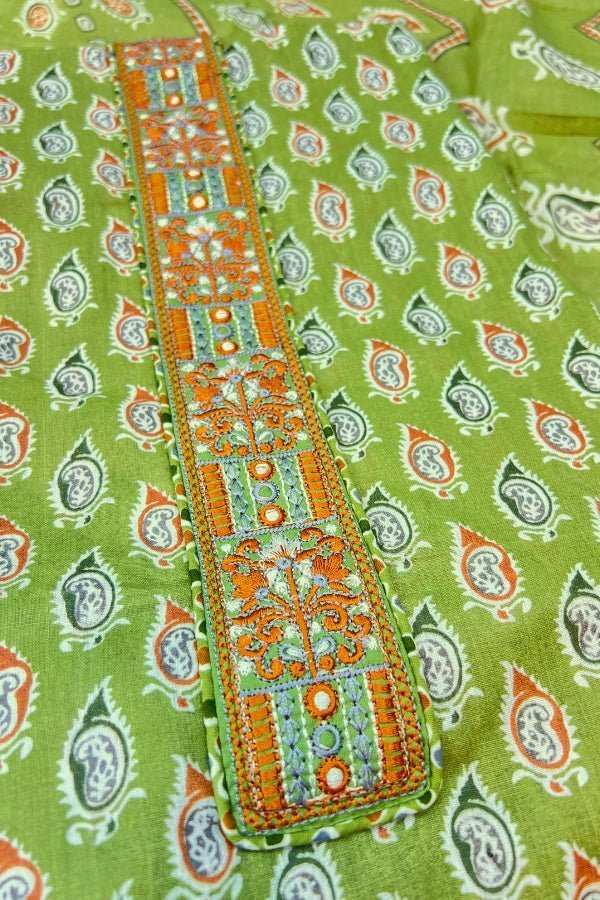 Unstitched Pure Cotton Printed Dress Material - Anusheet Fashion