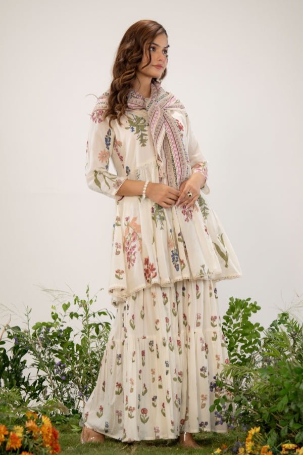 Whispers of Nature Tiered Dress Set πΏ - Anusheet Fashion