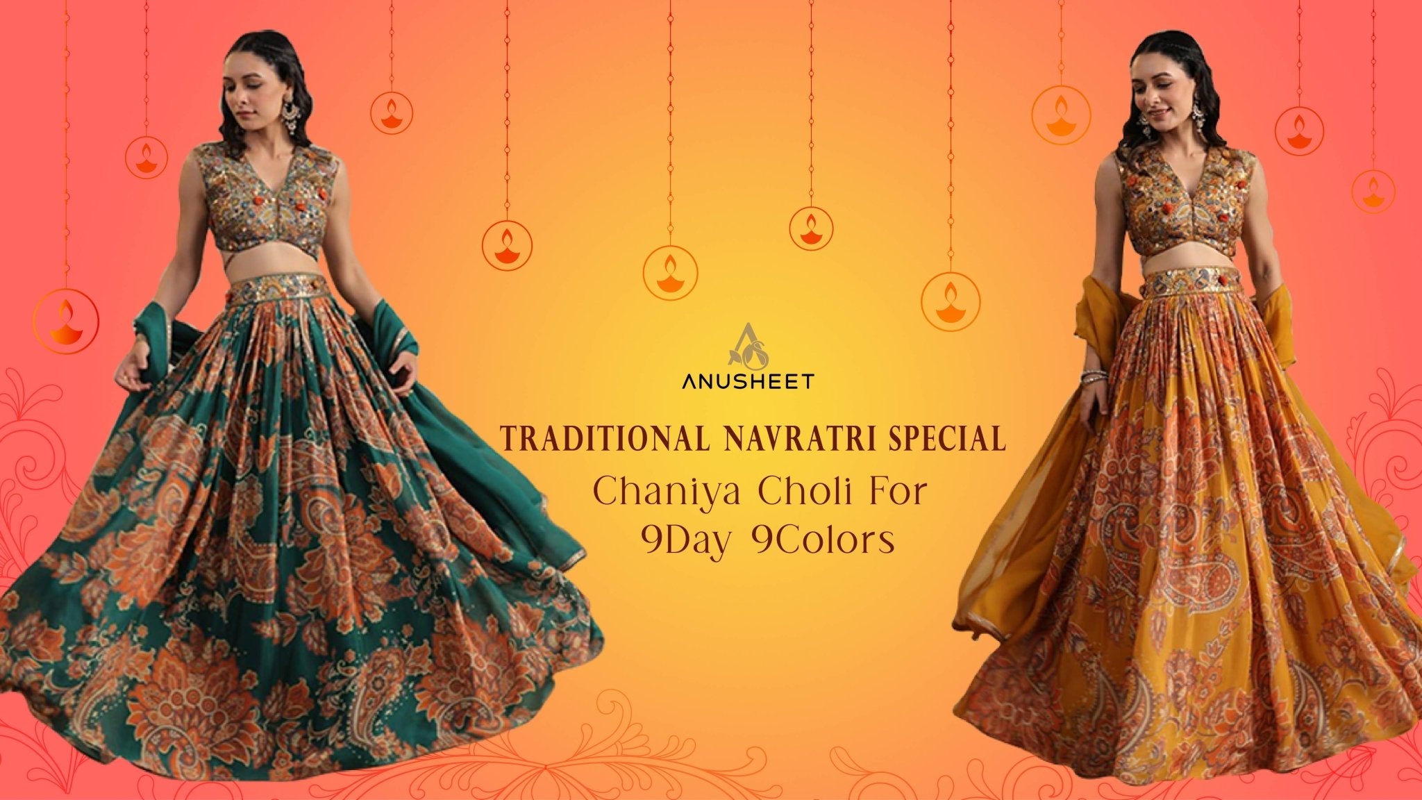 Navratri Chaniya Choli 9 Days 9 Colors Special Collection