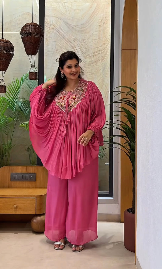 Elegant Indo-Western Embroidered Dress Perfect for Parties & Special Occasions