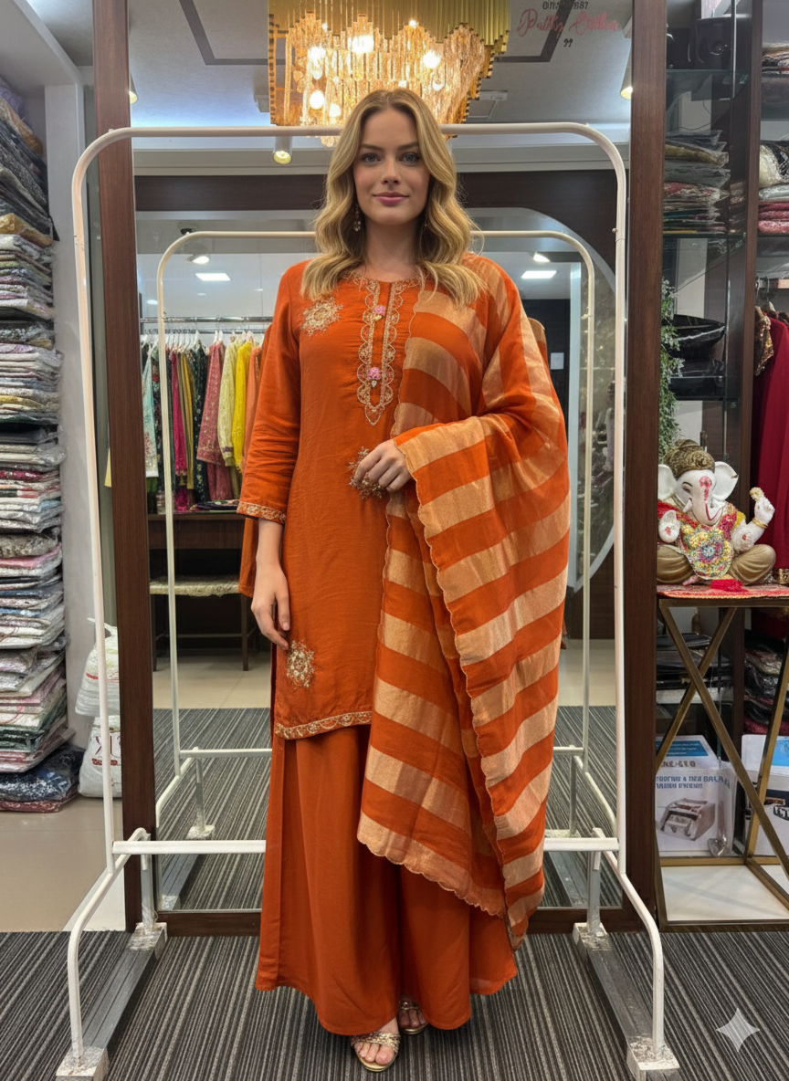 Dikshita Maslin Indo Western Suit