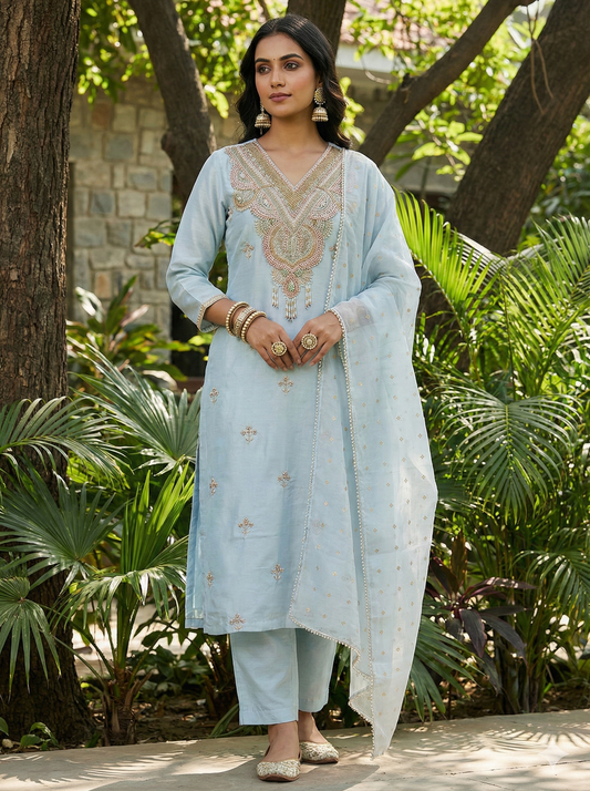 Sultana Embroidered Kameez Salwar Suit Set