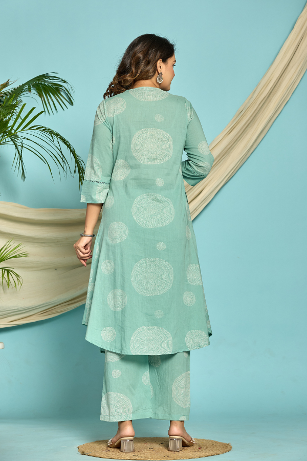 Elegant Mint Green Pure Cotton Kurta Set 👗✨ | Comfortable & Stylish Ethnic Wear for Women 🌿