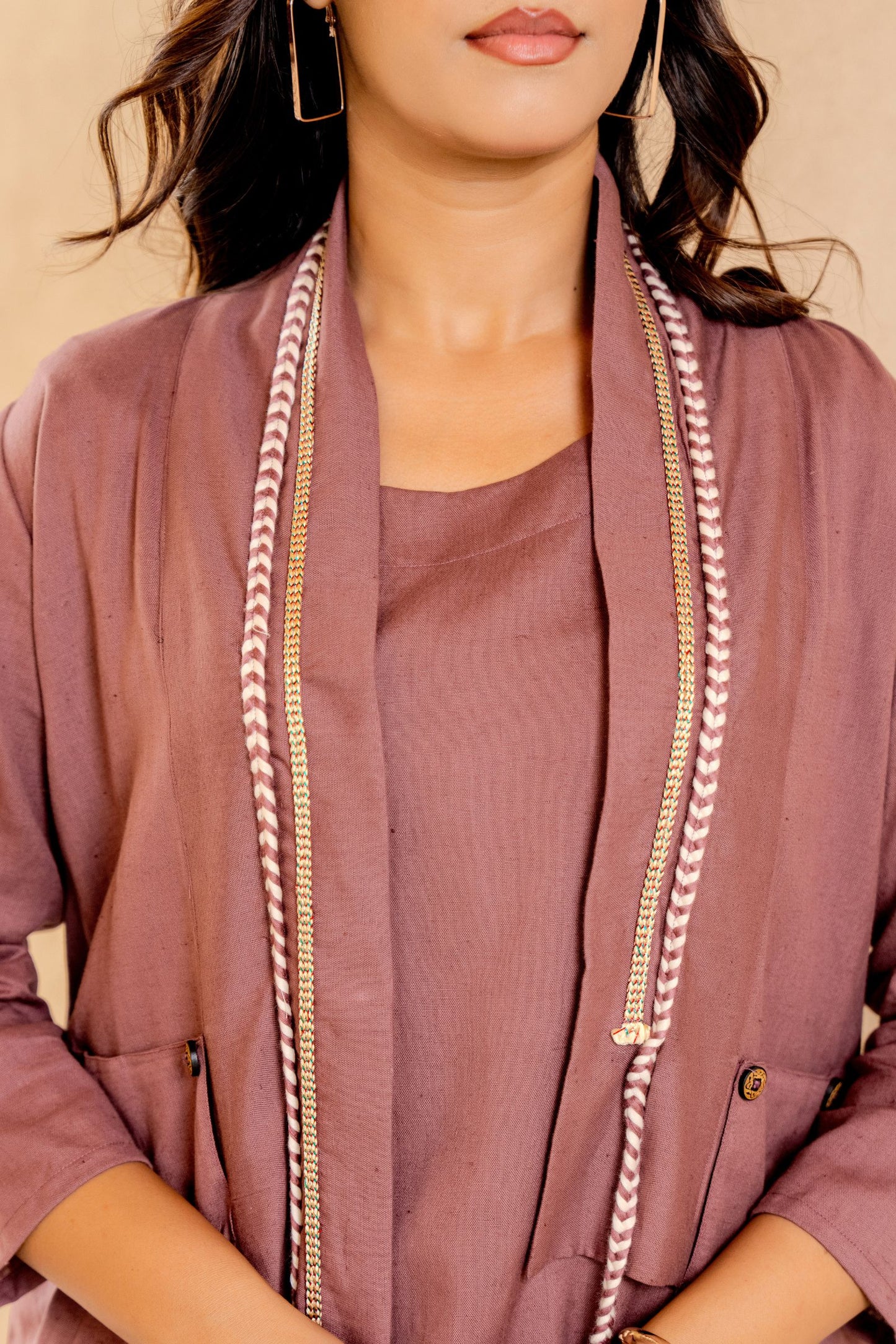 Elegant Mauve Loungewear Set |Western Wear For Festive