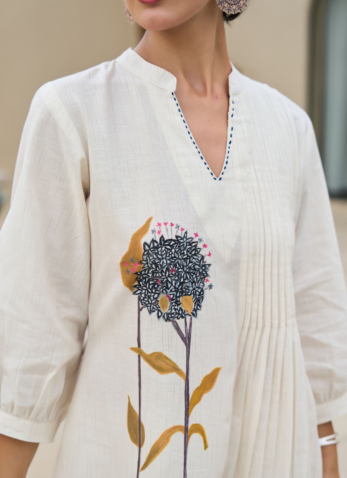 Sahara Grace Embroidered Kurta & Trouser Set 🏜️✨
