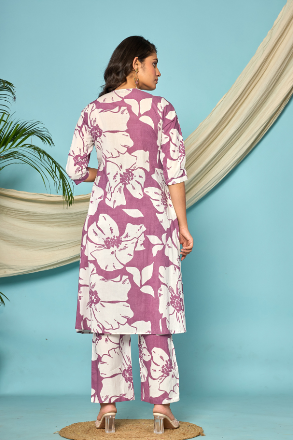 🌸 Elegant Pure Cotton Printed Kurta Set for Women 👗