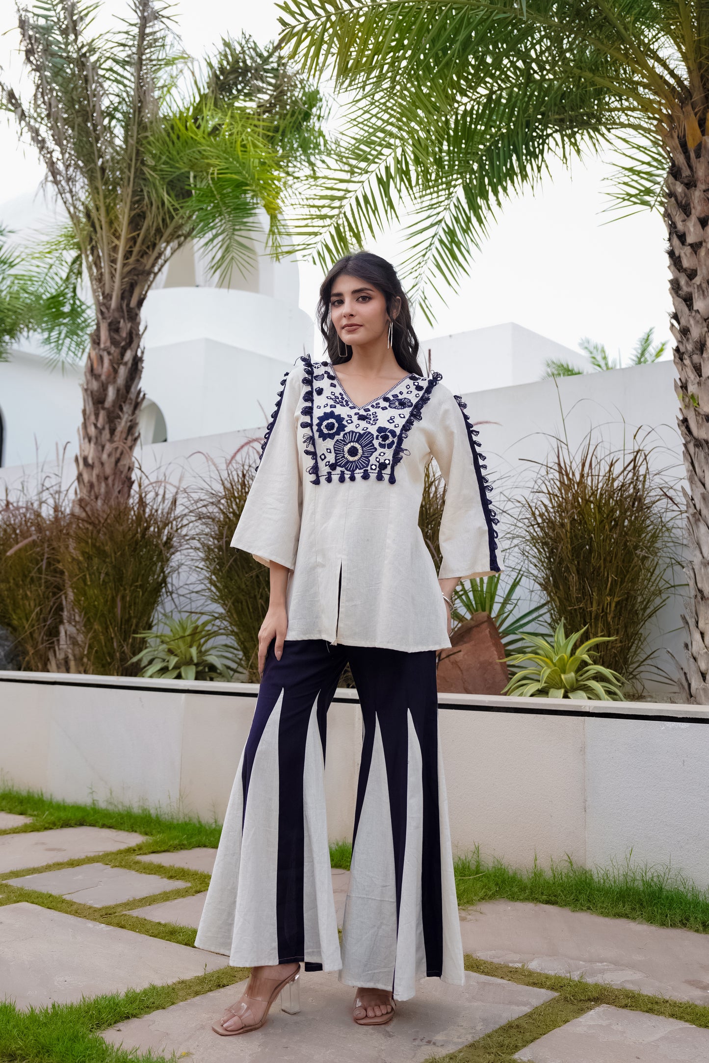 Sonakshi Navy Blue Embroidered Co-Ord Set