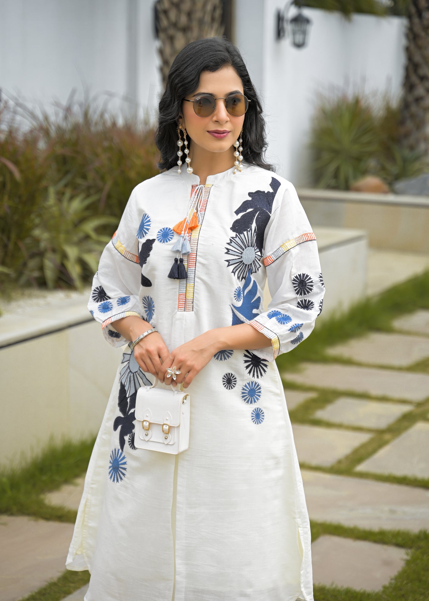 Marrio White Floral Co-Ord Set