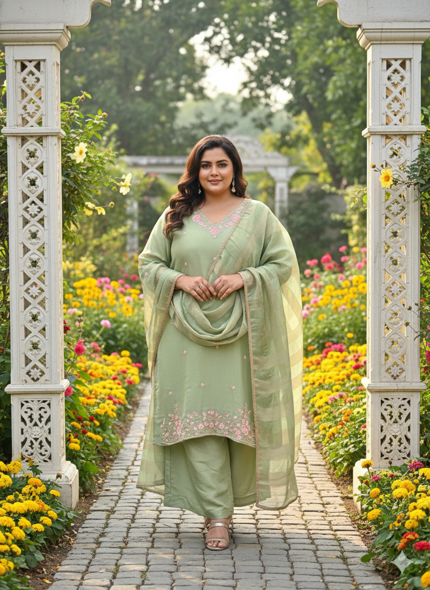 Jasika graceful embroidered kurta set