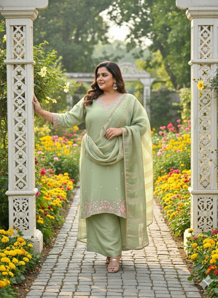 Jasika graceful embroidered kurta set