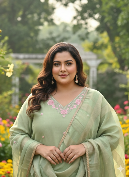 Jasika graceful embroidered kurta set