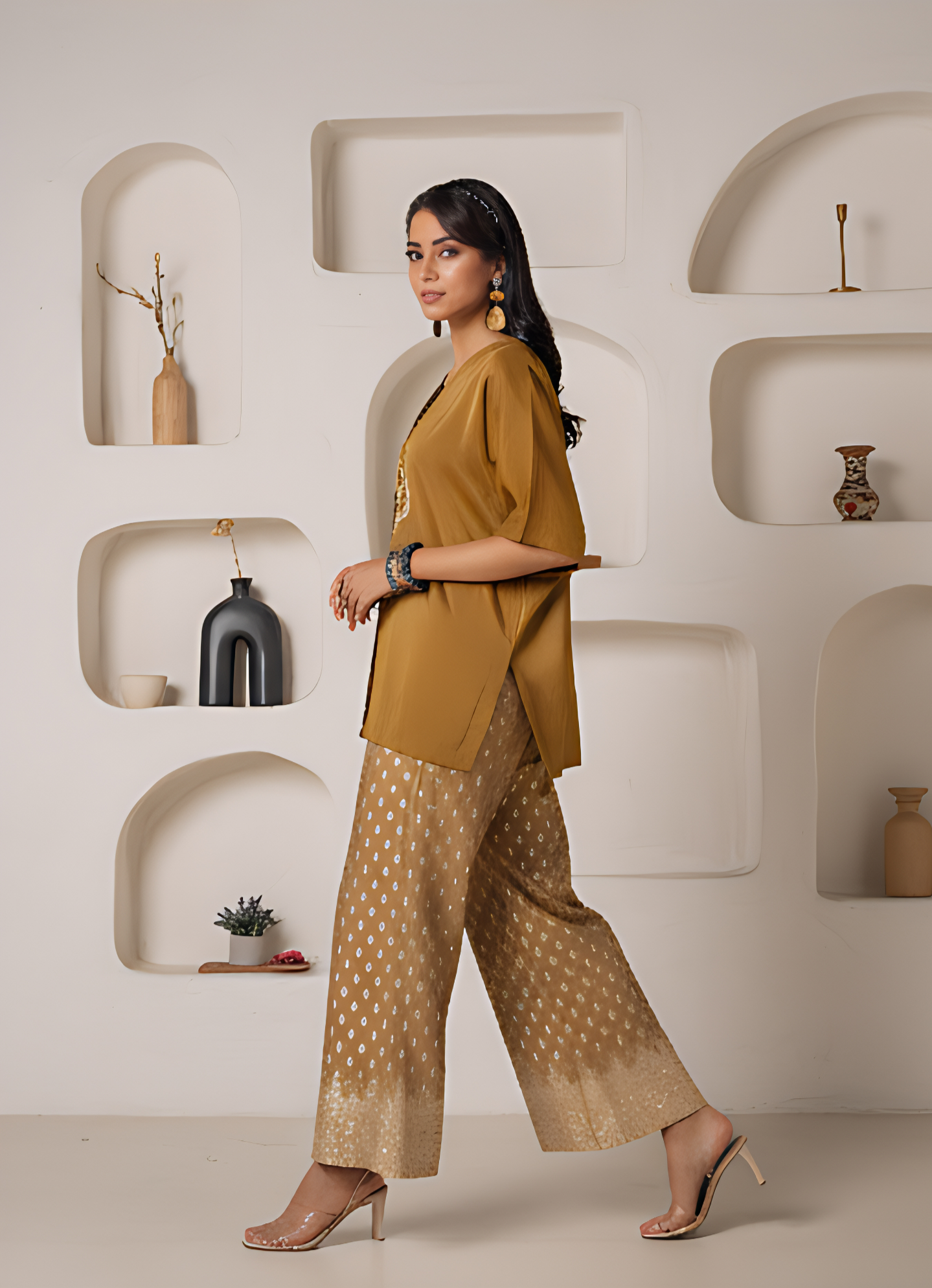 🌼 Mustard Majesty Co-Ord Set – A Blend of Tradition & Modern Grace