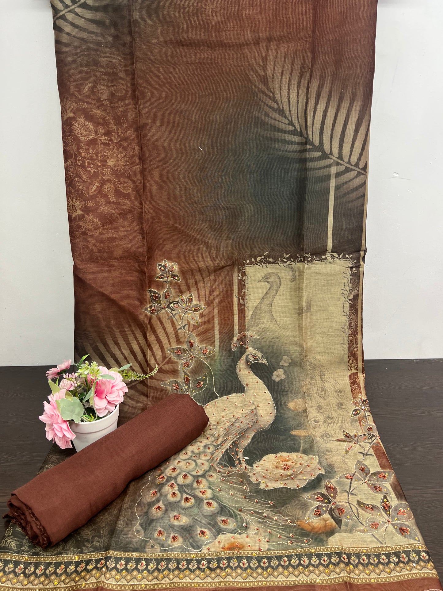 Morni Design Unstitched Salwar Suit Material