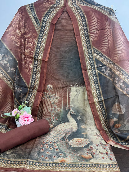 Morni Design Unstitched Salwar Suit Material