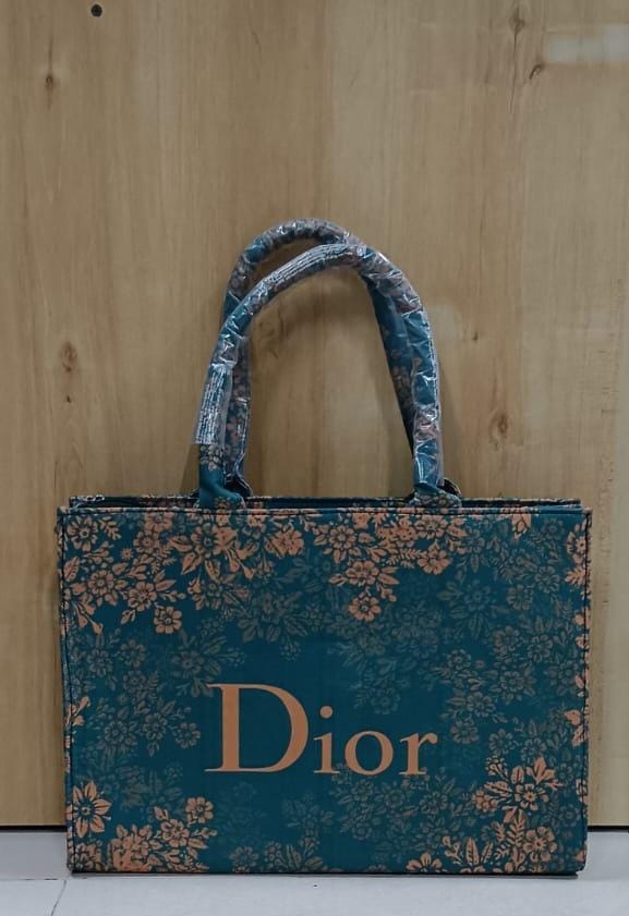 Rust Dainty Floral Customized Tote Bag