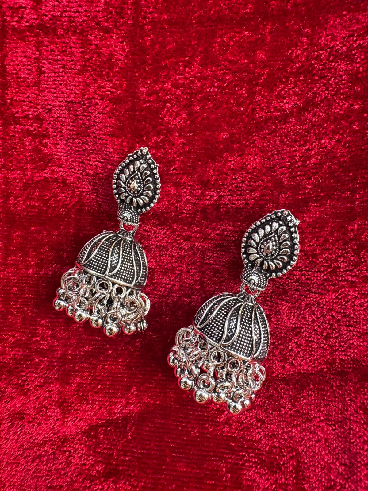 Traditional Oxidised Earrings