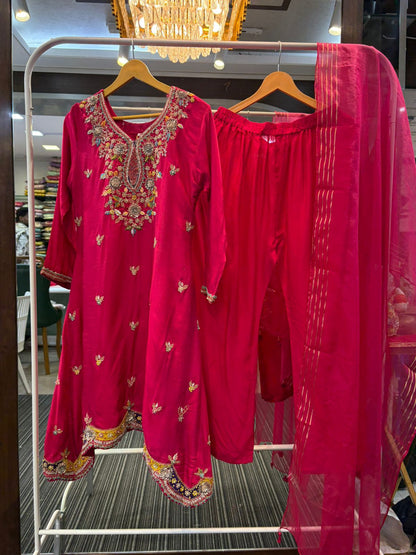 Ruby Rani Indo Western Kurta and Pant with Dupatta Set