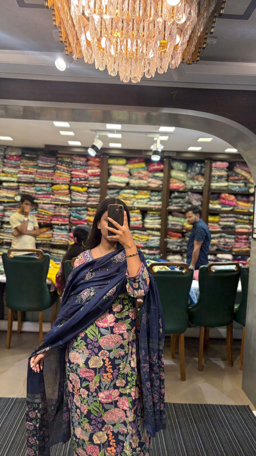 Beautiful Multi Color Floral Printed Purple Suit Set - Anusheet Fashion