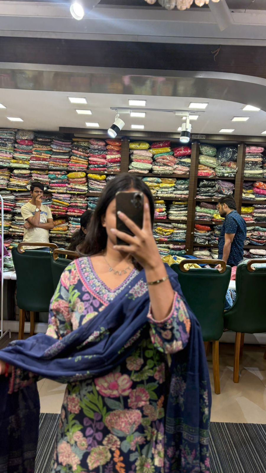 Beautiful Multi Color Floral Printed Purple Suit Set - Anusheet Fashion