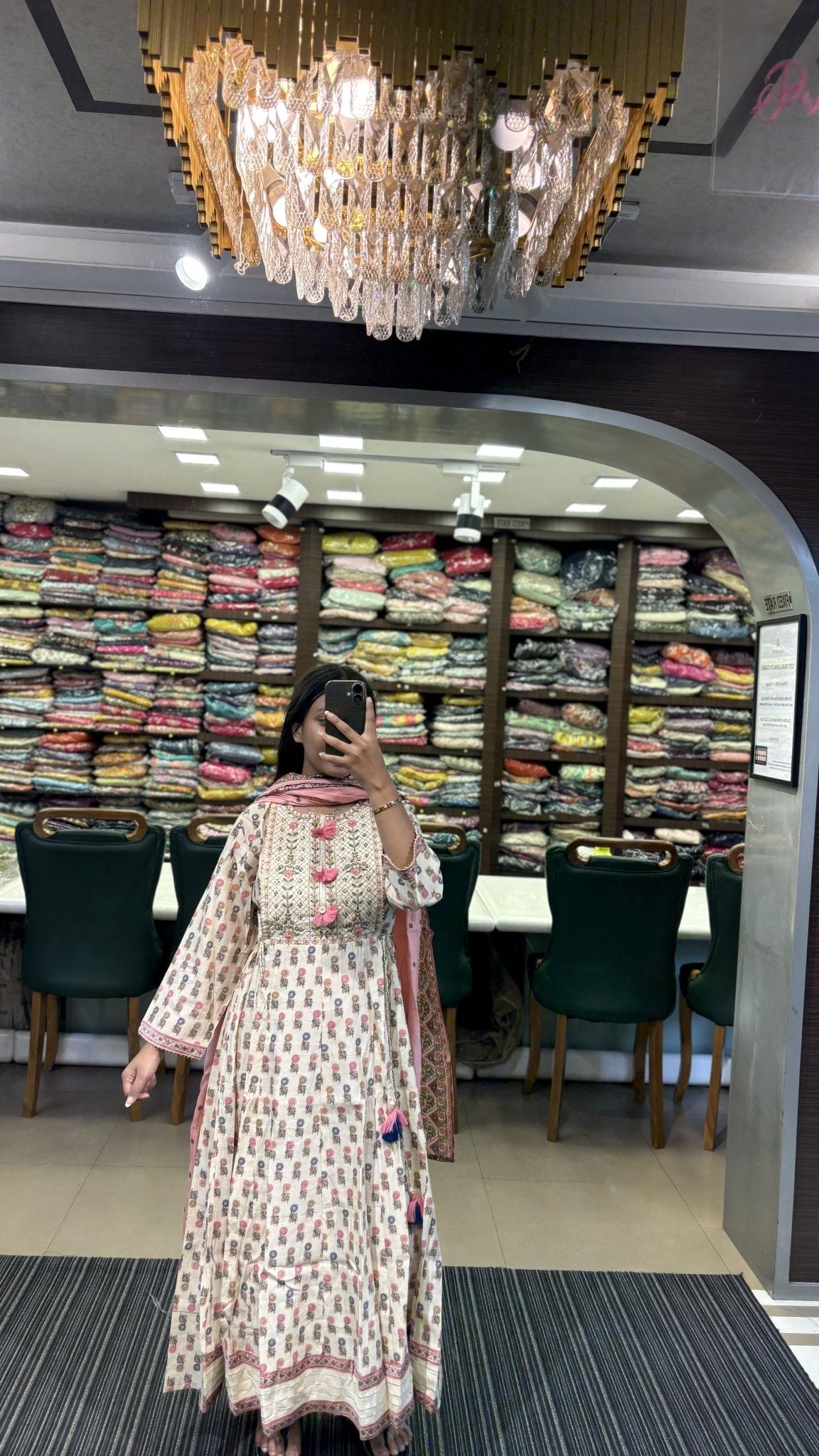 Gorgeous Multi Color Printed Anarkali Suit Set - Anusheet Fashion
