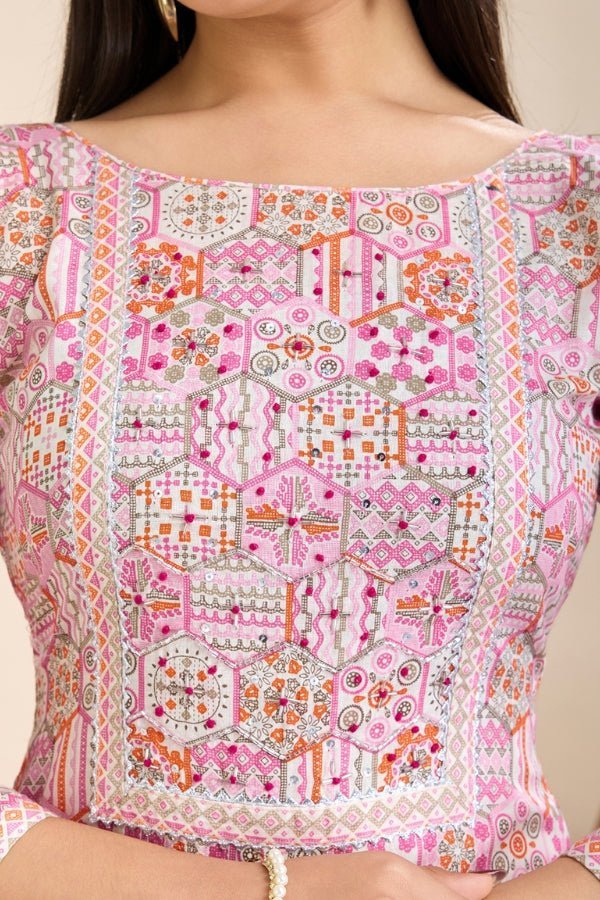 Introducing the Pure Semi - Cambric Print Suit Set - Anusheet Fashion