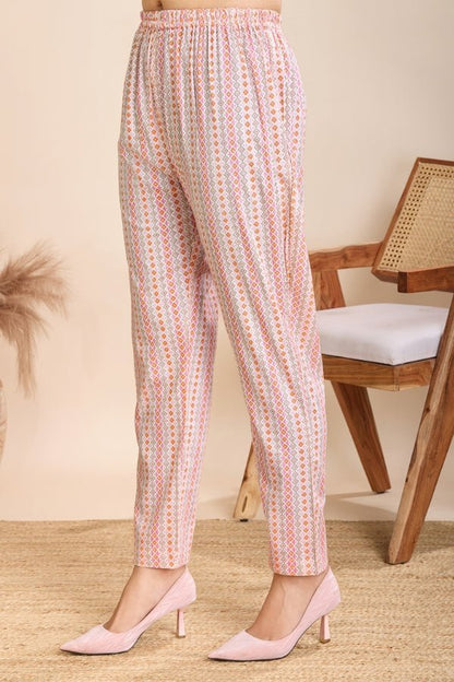 Introducing the Pure Semi - Cambric Print Suit Set - Anusheet Fashion