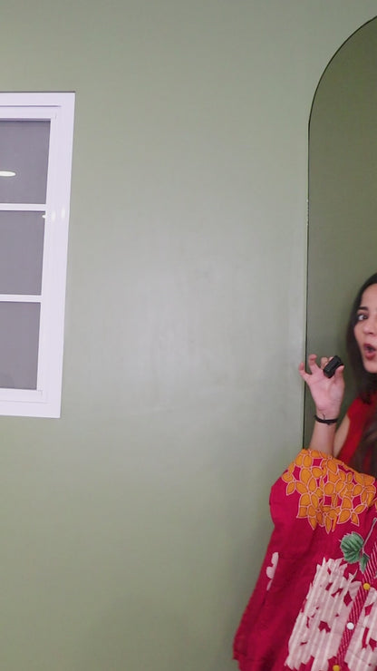 Anushka Pink Floral Embroidered Kurta Set with Straight Pant