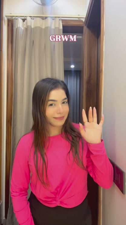 Vidya Rose Pink Grace Embroidered Co-Ord Set