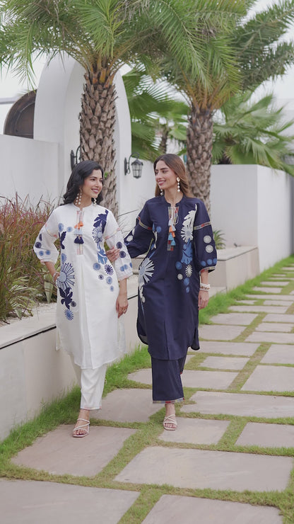 Marrio White Floral Co-Ord Set