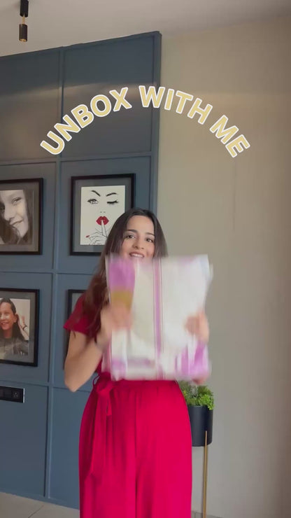 Meena Pink and White Printed Floral Co-ord Set