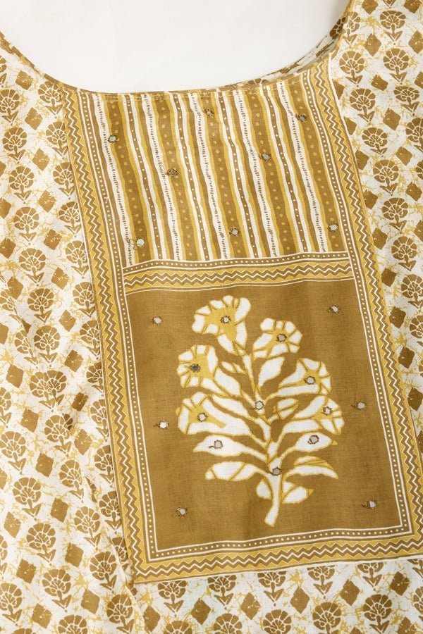 Pure Semi - Cambric Print Suit With Mal Cotton Dupatta - Anusheet Fashion