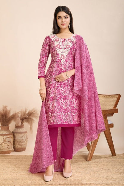 Ready To Wear Suits with Mal Cotton Dupatta - Anusheet Fashion