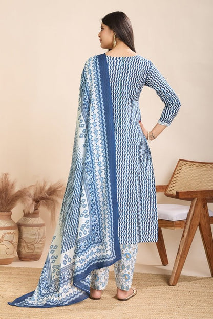 Ready to Wear Suits with Mal Cotton Dupatta for Any Occasion - Anusheet Fashion