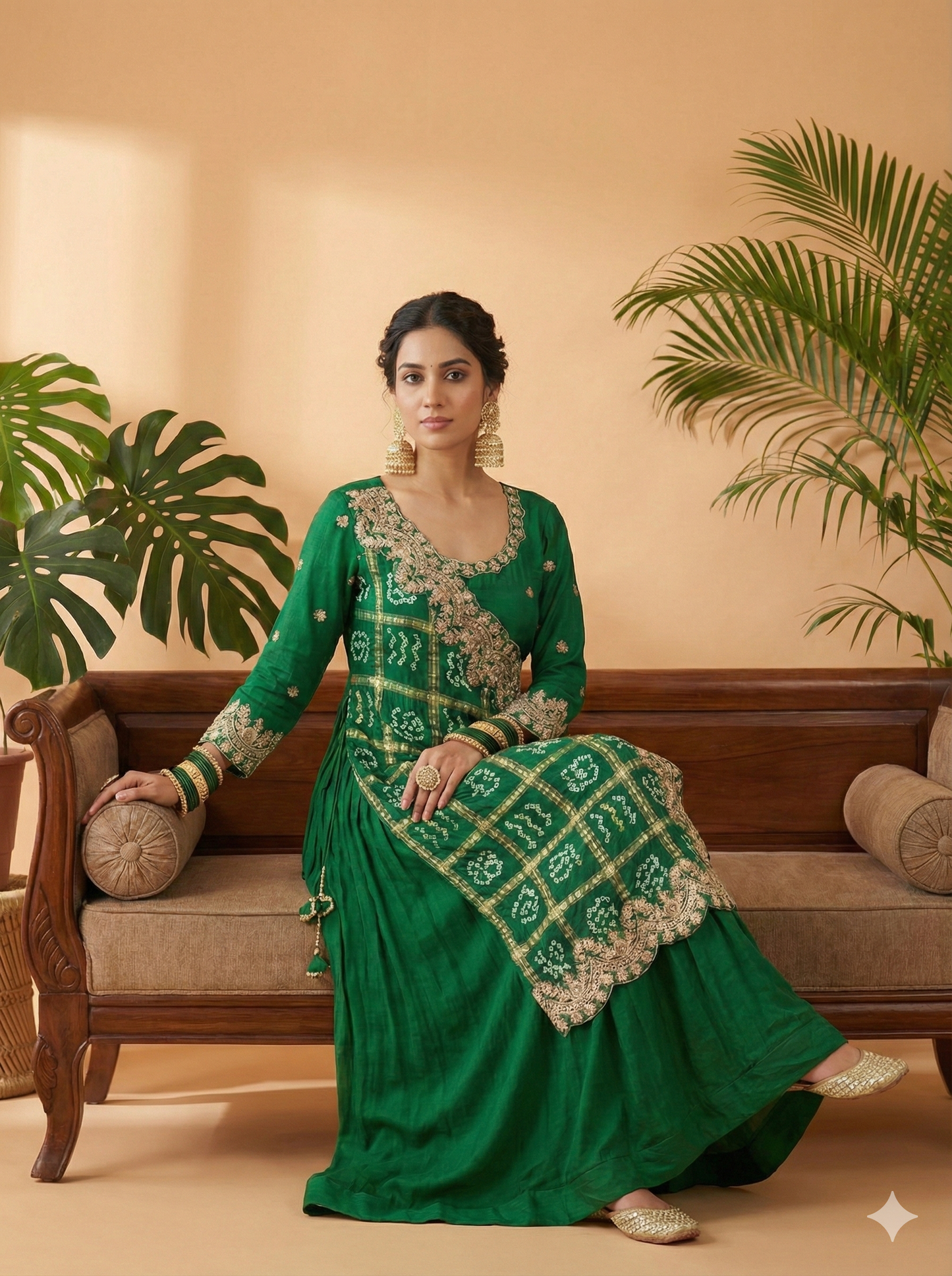 Munawar Sultana Embroidered Anarkali Kurta