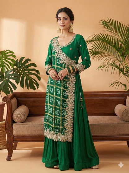 Munawar Sultana Embroidered Anarkali Kurta