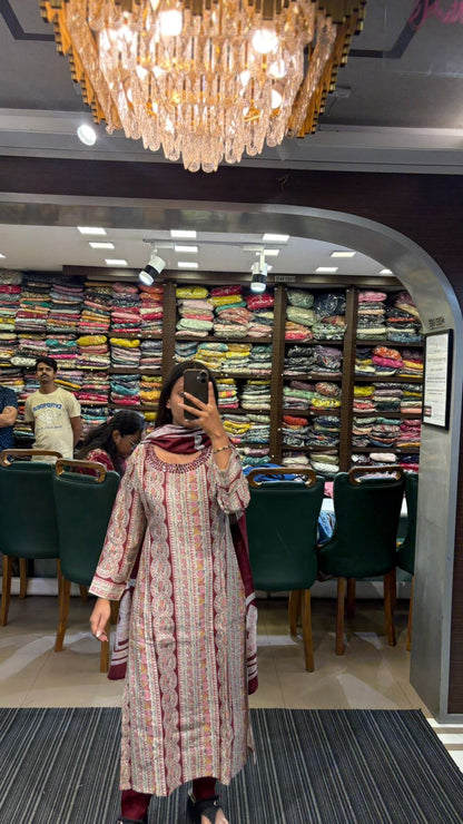 Traditional Printed Premium Suit Set - Anusheet Fashion